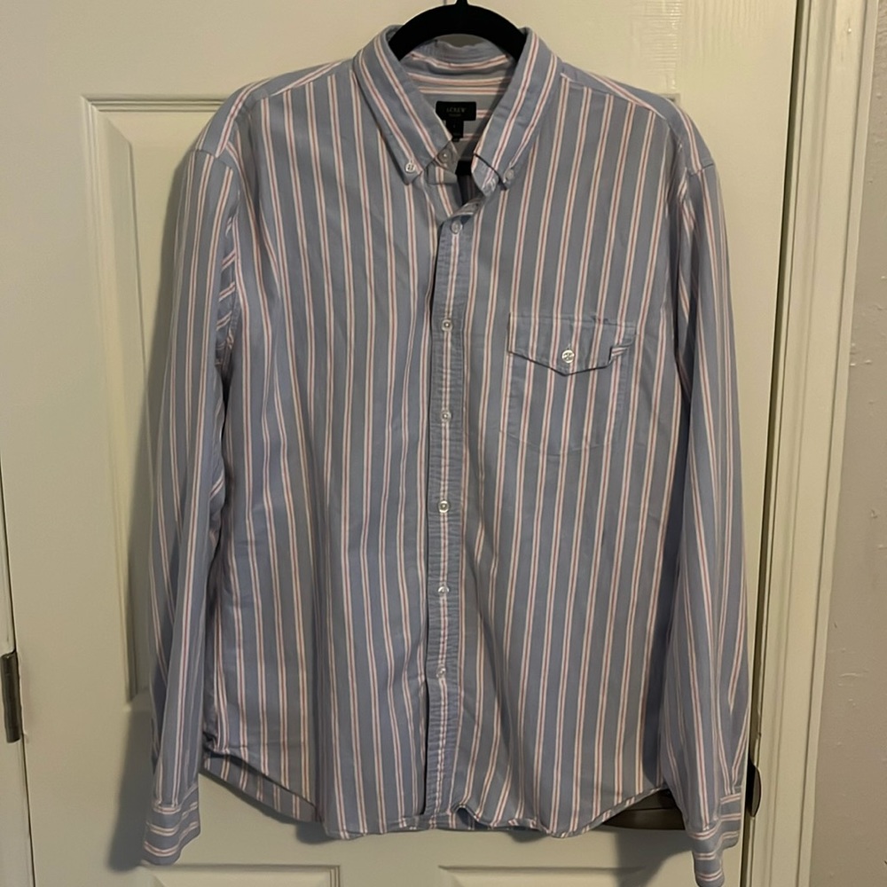 Jcrew men’s oxford casual button down (L)